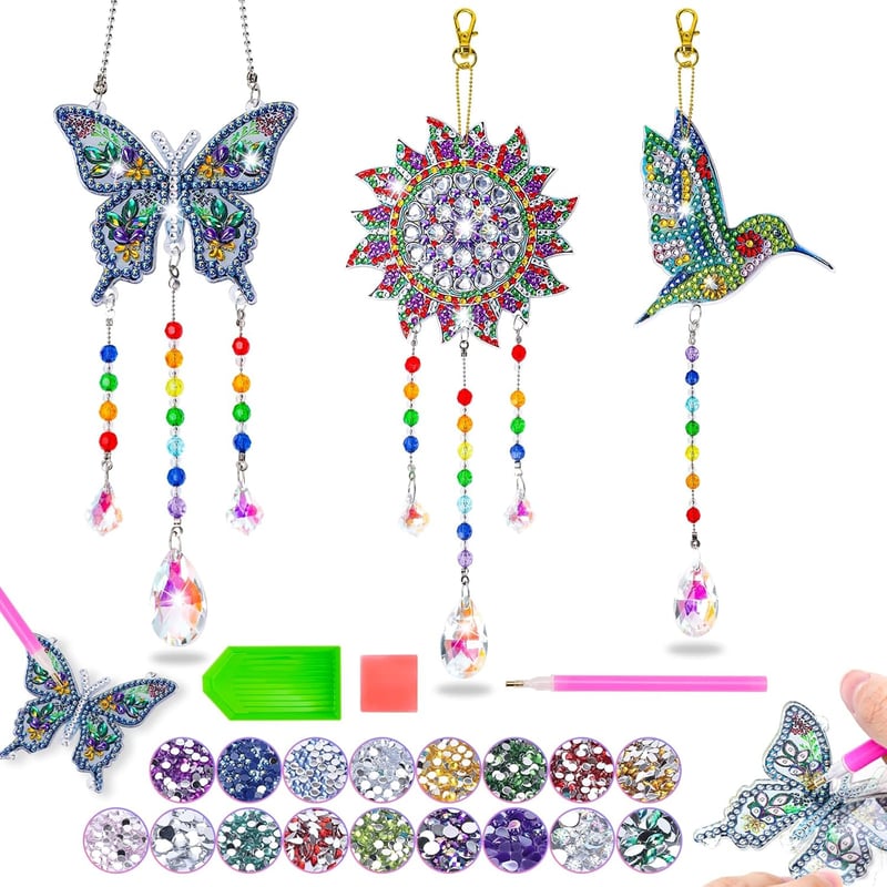 Kids' Diamond Art Kit - DIY Craft for Ages 6-12 Gifts