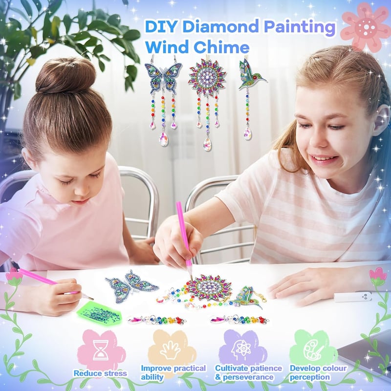 Kids' Diamond Art Kit - DIY Craft for Ages 6-12 Gifts