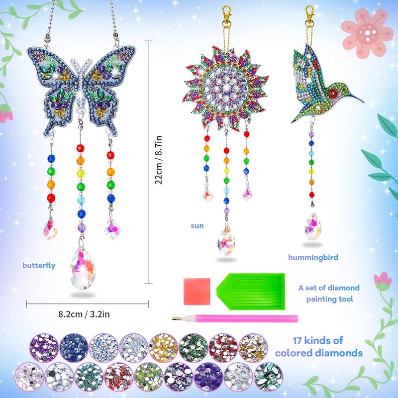 Kids' Diamond Art Kit - DIY Craft for Ages 6-12 Gifts