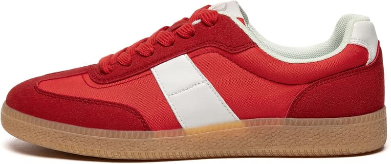Casual Lace-Up Sneakers for Women - Comfortable Walking Shoes