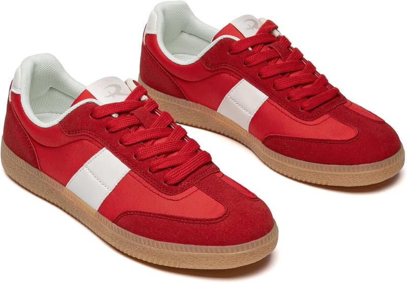 Casual Lace-Up Sneakers for Women - Comfortable Walking Shoes