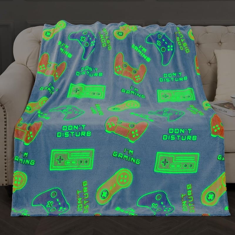 Glow in the Dark Gaming Blanket for Boys - 50