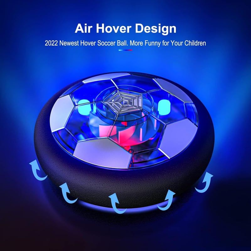 Indoor/Outdoor 3-in-1 Hover Soccer Ball Set with LED Lights
