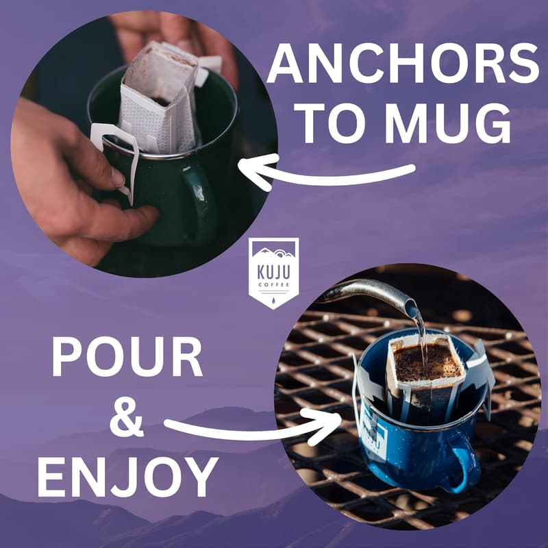 Premium Dark Roast Pour Over Coffee Singles - 28 Pack