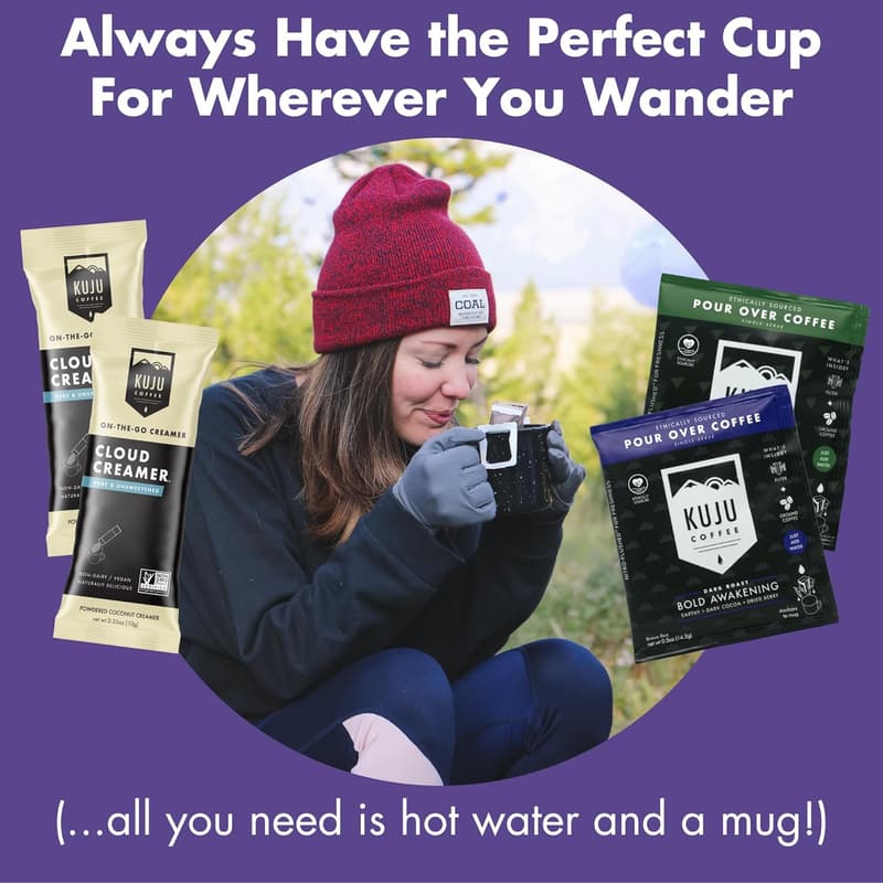 Premium Dark Roast Pour Over Coffee Singles - 28 Pack