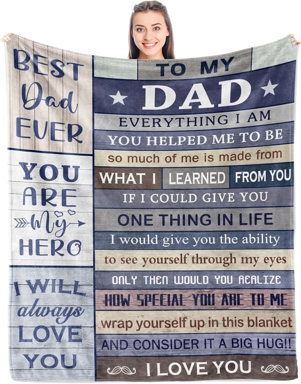 Father's Day Blanket Gift for Dad - Cozy 50