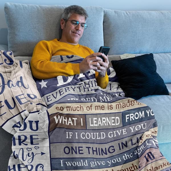Father's Day Blanket Gift for Dad - Cozy 50
