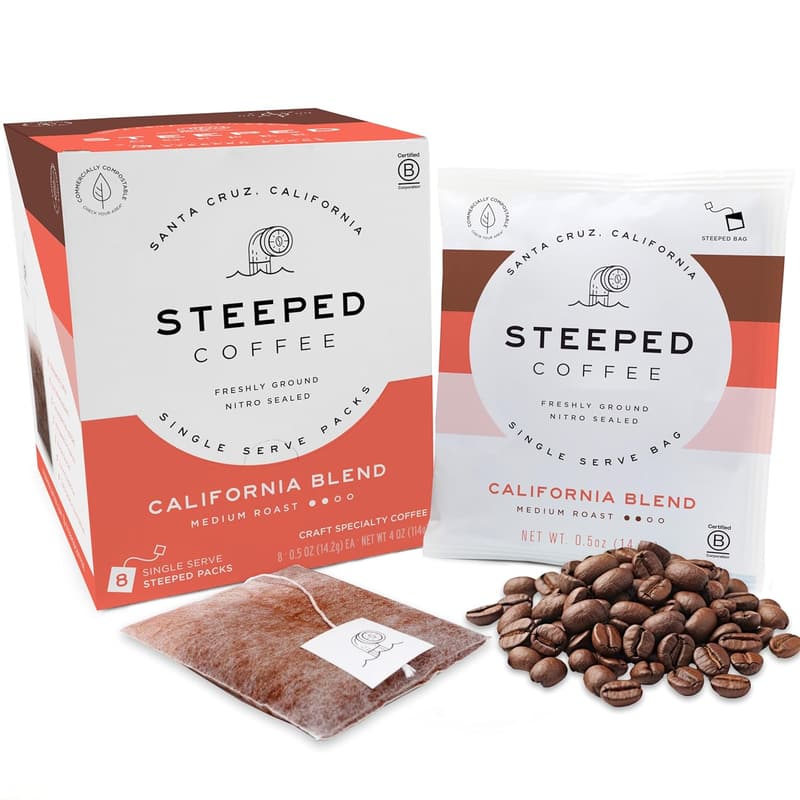 California Blend Nitro-Sealed Single-Serve Coffee Packs - 8 Count