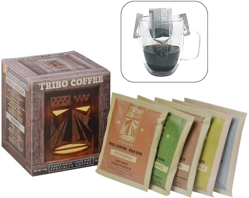 Portable Single-Serve Pour Over Coffee Variety Pack - 10 Servings