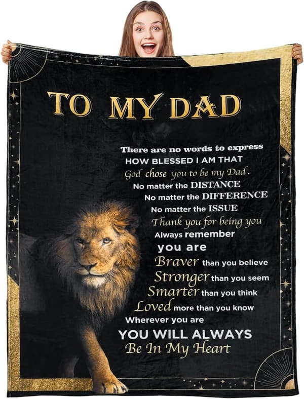 Dad Blanket Gift from Daughter - 50