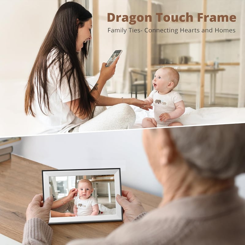 10.1'' HD Digital Picture Frame with WiFi – Perfect Gift for Mom