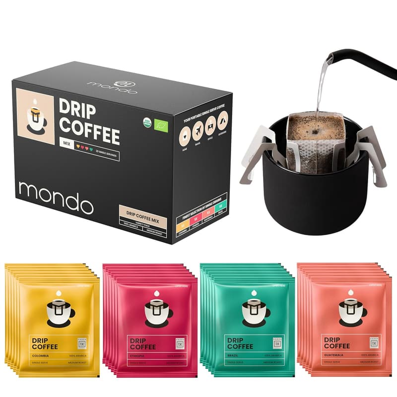 USDA Organic Single Serve Drip Coffee Mix Variety Pack