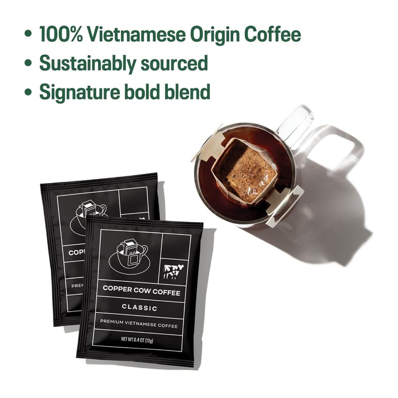 Classic Black Vietnamese Coffee Single-Serve Pods - 8 Pack