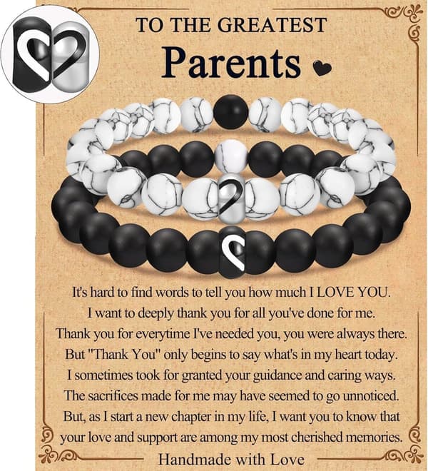 Matching Bracelets for Grandparents - Anniversary Gift