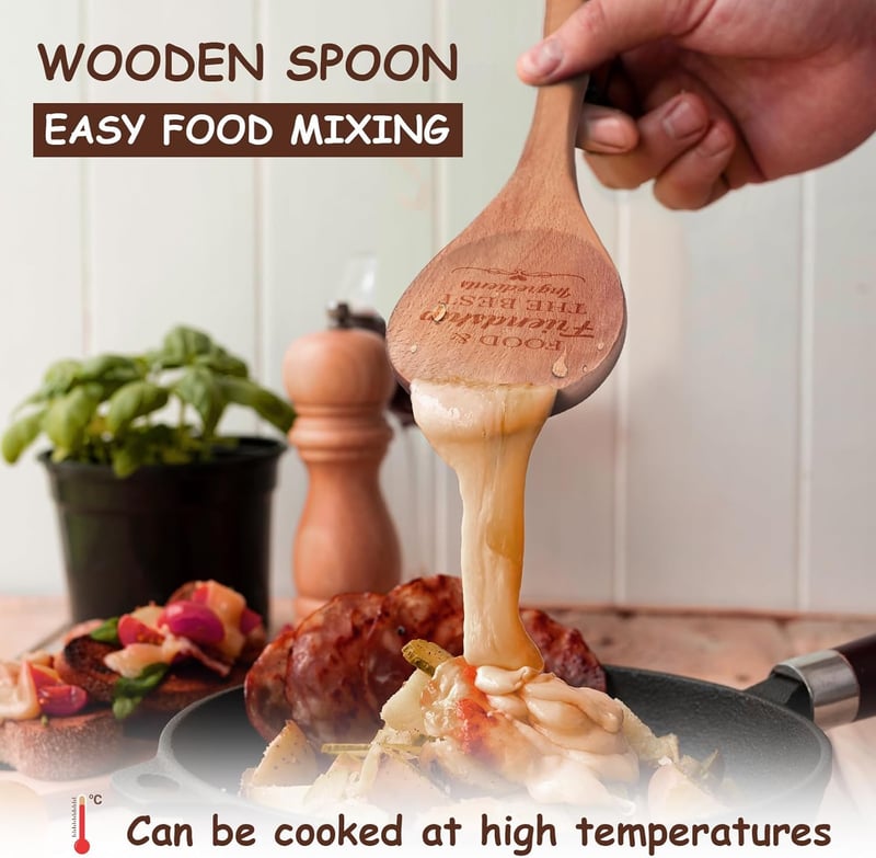 Engraved Friendship Cooking Spoons - Perfect Gift for Her