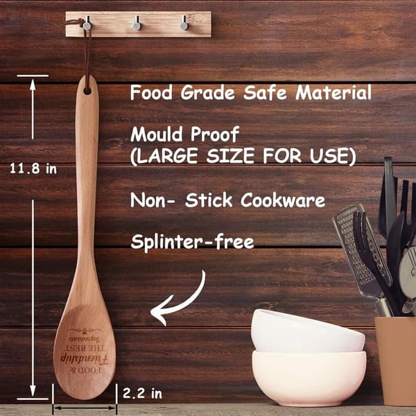 Engraved Friendship Cooking Spoons - Perfect Gift for Her