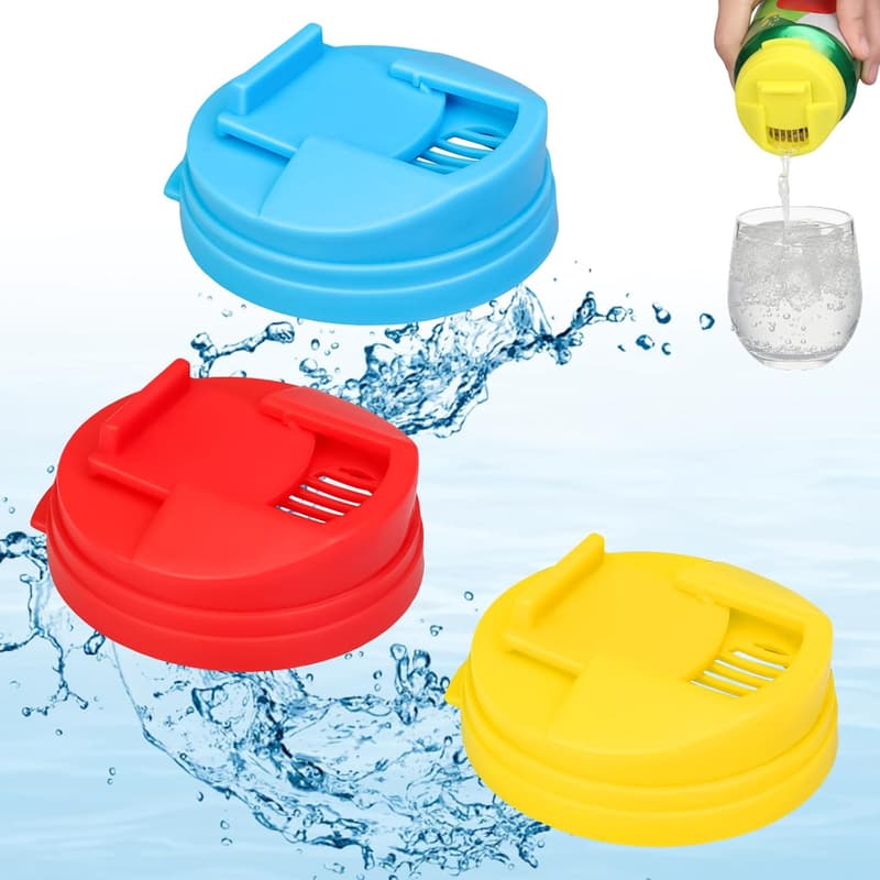 Reusable Soda Can Lids - 3PCS Plastic Covers for Carbonation
