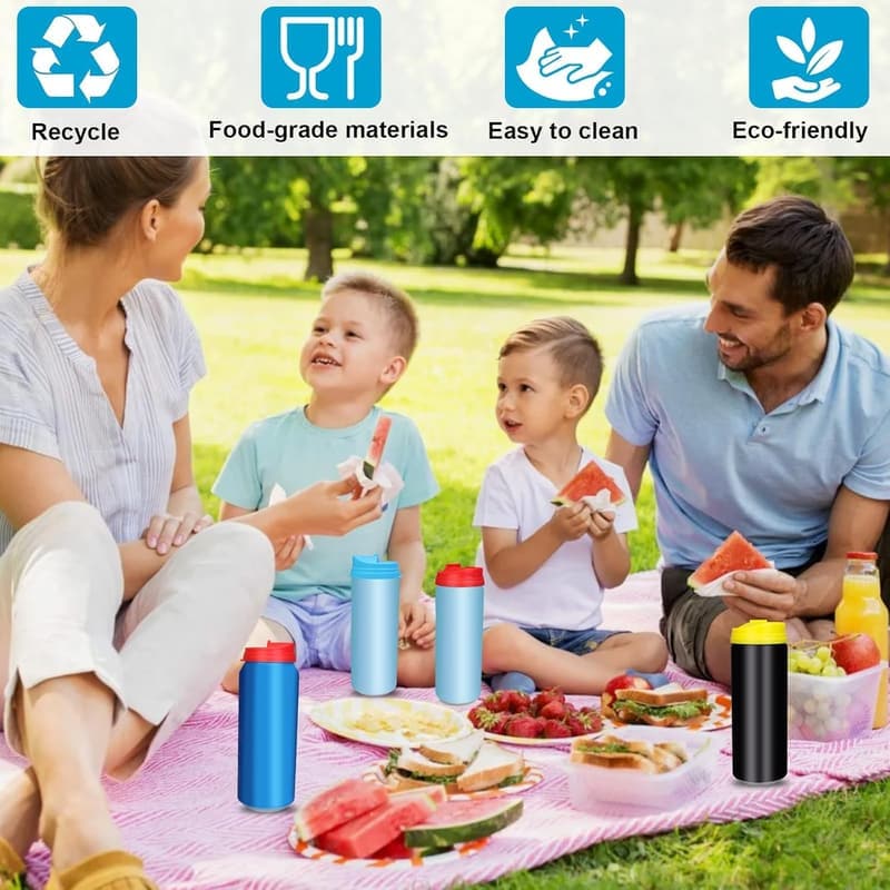 Reusable Soda Can Lids - 3PCS Plastic Covers for Carbonation