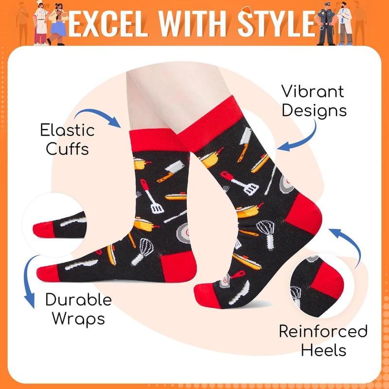 Welding and Cooking Gifts for Men - Baking Socks