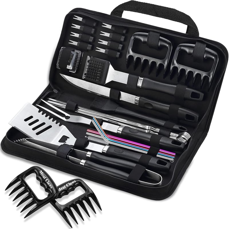 Father's Day 27-Piece Heavy Duty BBQ Grill Tool Set