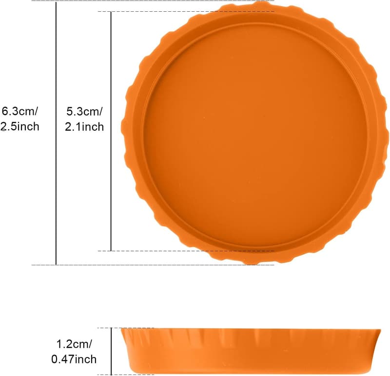 Silicone Beverage Can Covers - 6 Pack, Fits Standard Cans