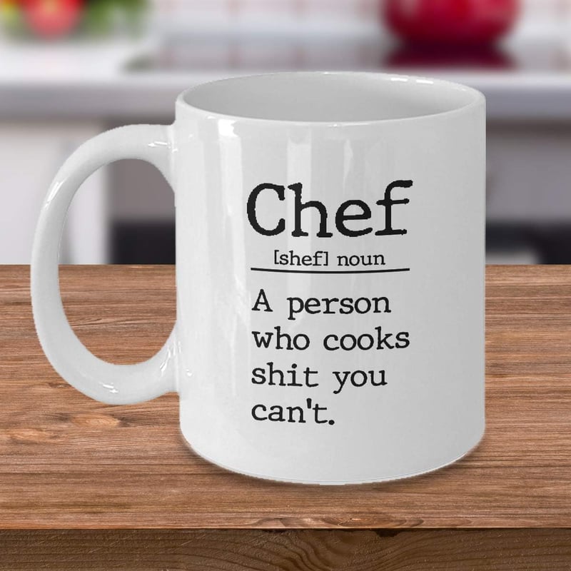 Funny Ceramic Mug for Cooks - 11 oz or 15 oz