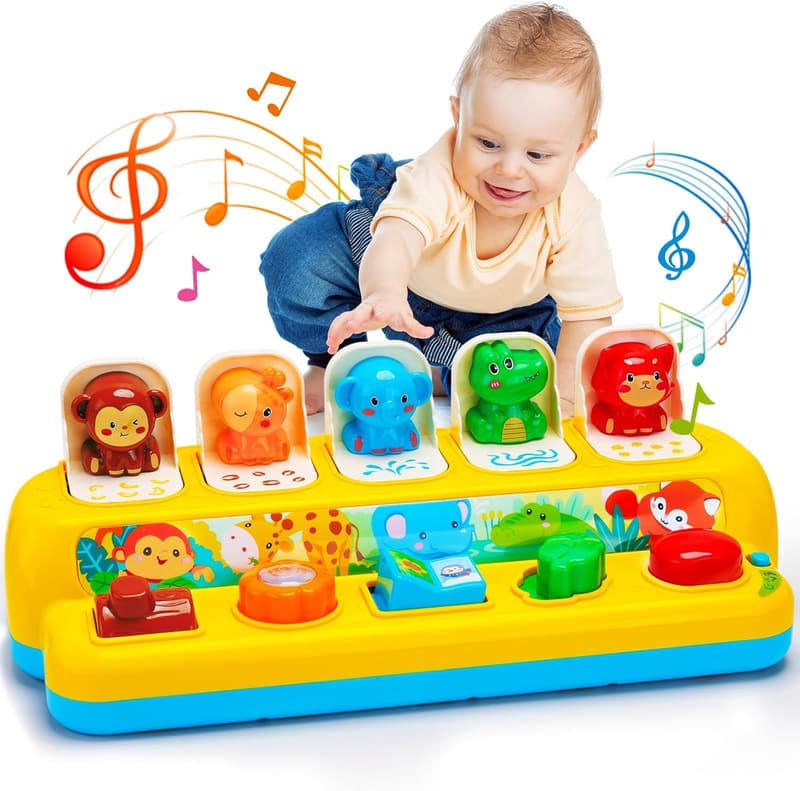 Musical Interactive Animal Toys for 1-2 Year Olds