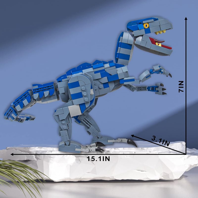 Velociraptor Building Kit - 649PCS Dinosaur Toy for Boys 7-10