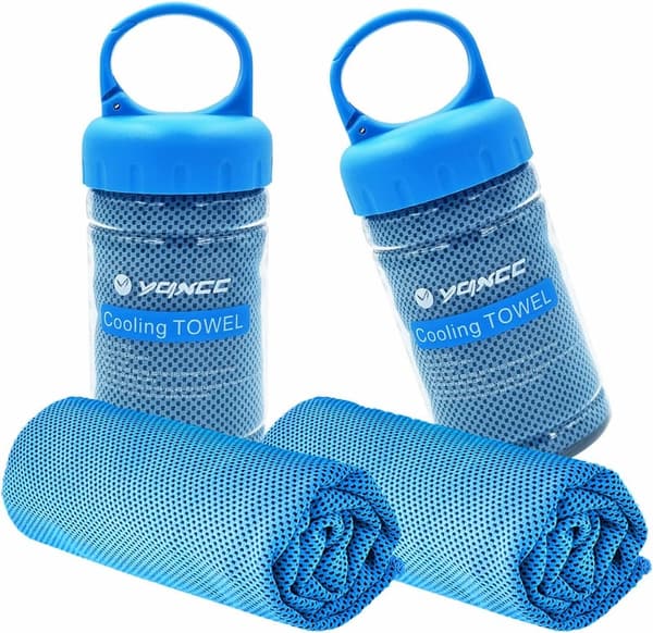 Cooling Towel 2-Pack - Soft Microfiber for Sports & Outdoor Use