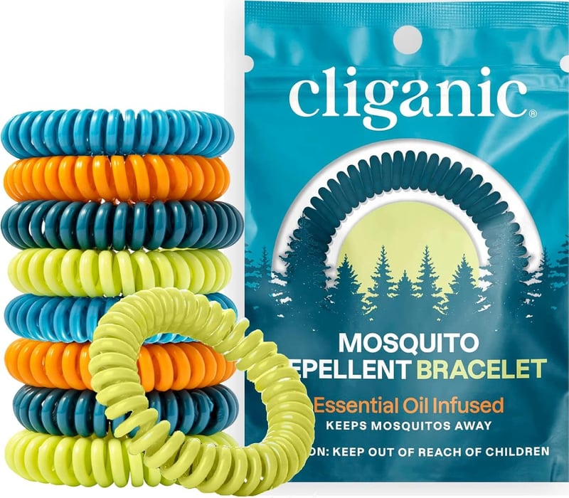 DEET-Free Mosquito Repellent Bracelets - 10 Pack