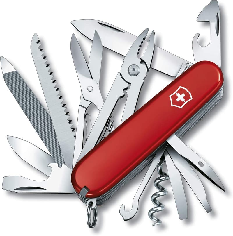 Swiss Made Victorinox Handyman Multi-Tool Pocket Knife - Red