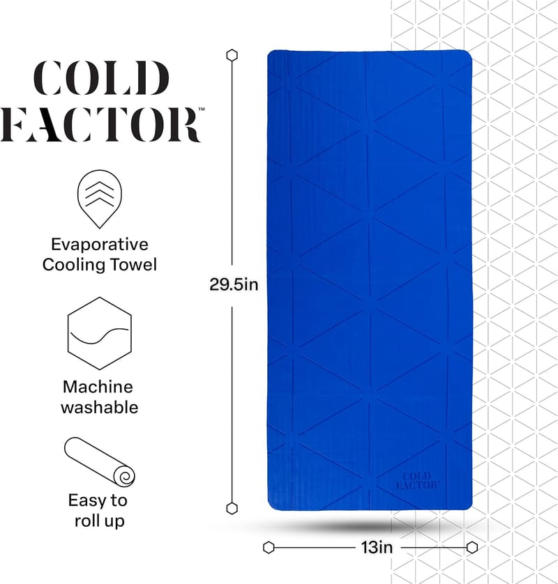 Premium PVA Cooling Towel for Neck & Face - 5-Hour Chill Pad