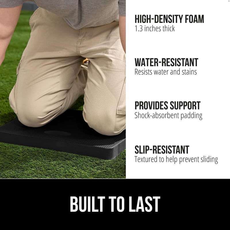 Garden Kneeling Pad - Extra Thick Foam, Water Resistant, Lightweight