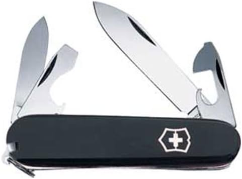 Victorinox Swiss Army Knife - 10 Function Pocket Tool, Black