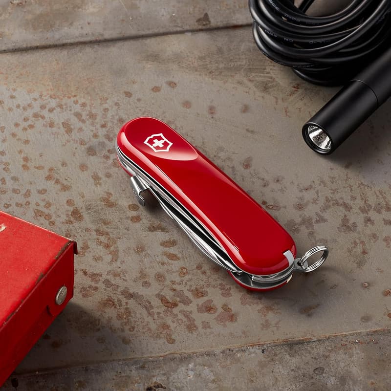 Victorinox Junior 09 Swiss Army Pocket Knife for Kids - Red