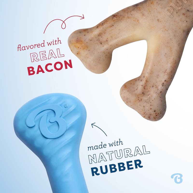 Benebone Tiny Rubber Bone & Wishbone Dog Chew Toys