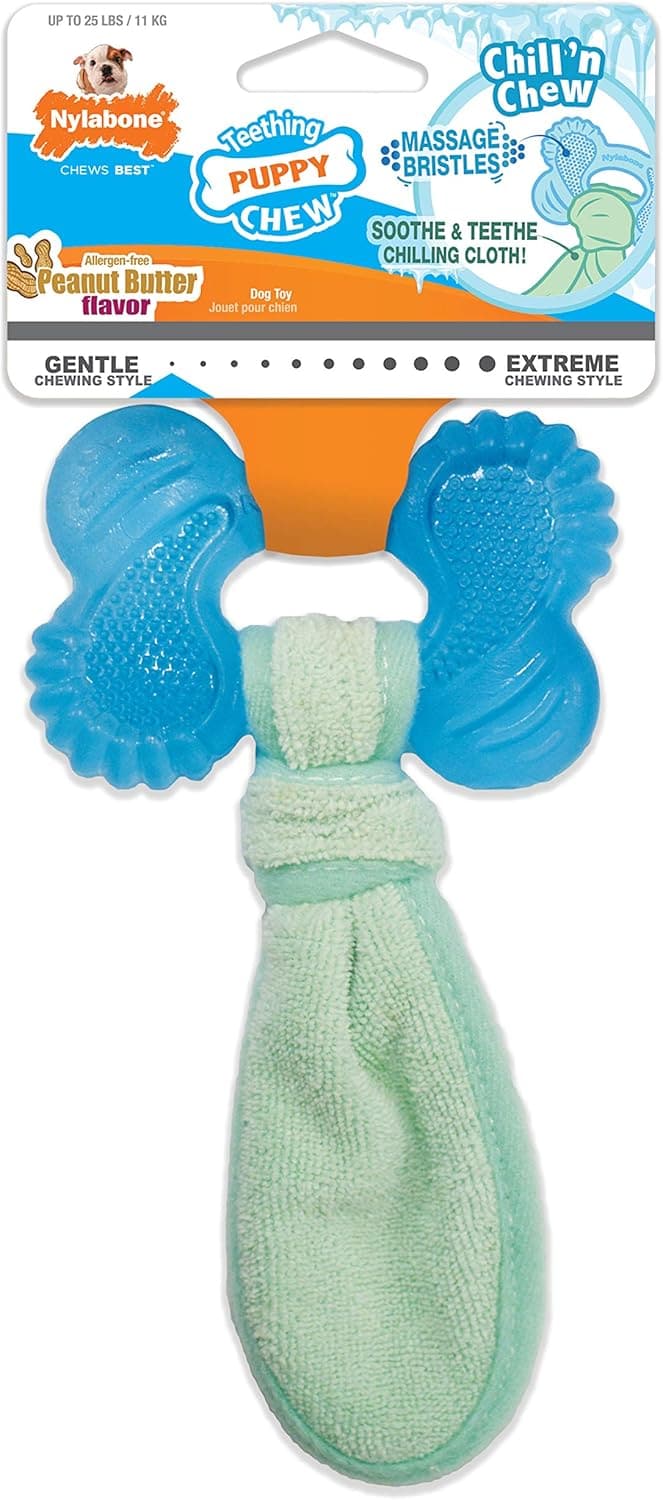 Puppy Teething Toy - Peanut Butter Flavor Freezer Bone
