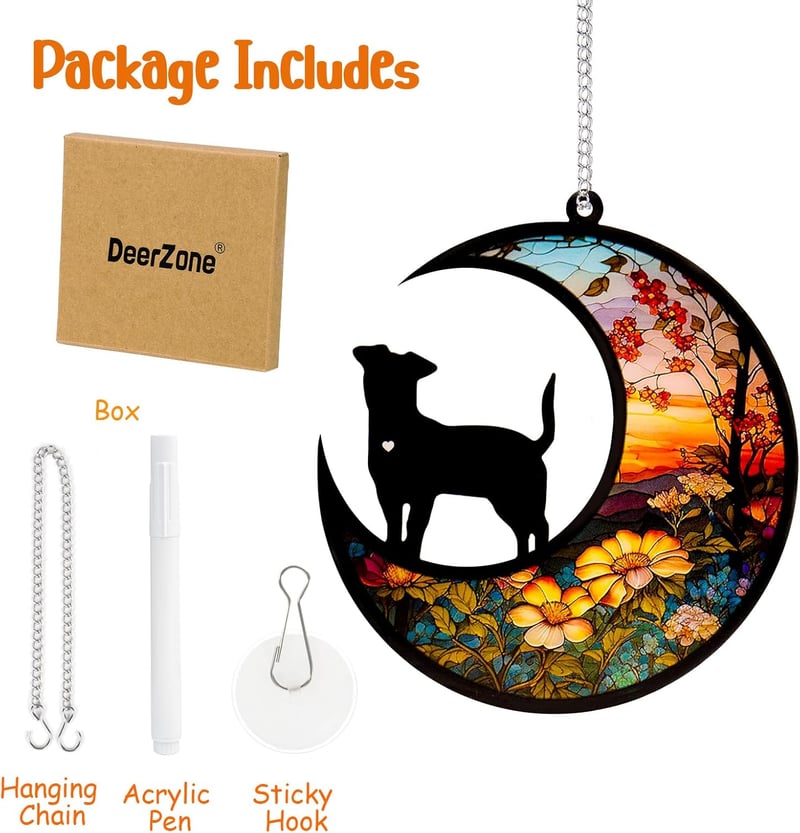 Personalized Dog Memorial Suncatcher for Pet Sympathy