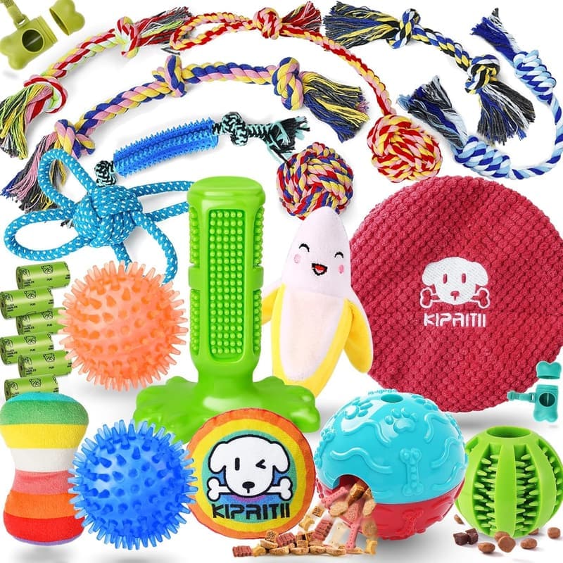 Puppy Chew Toys Set - 25 Pack for Teething & Play