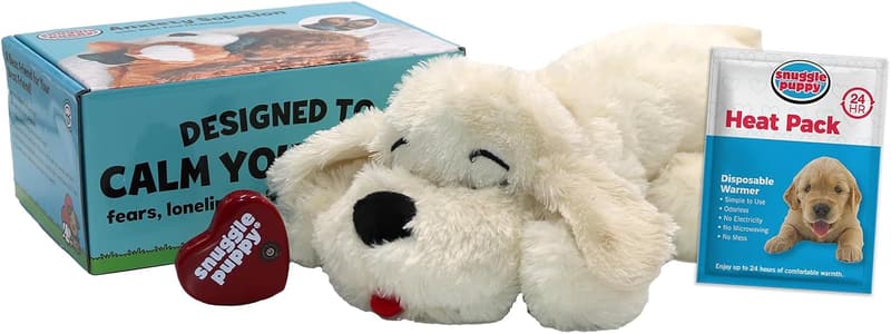 Snuggle Puppy Heartbeat Stuffed Dog Toy for Comfort & Anxiety