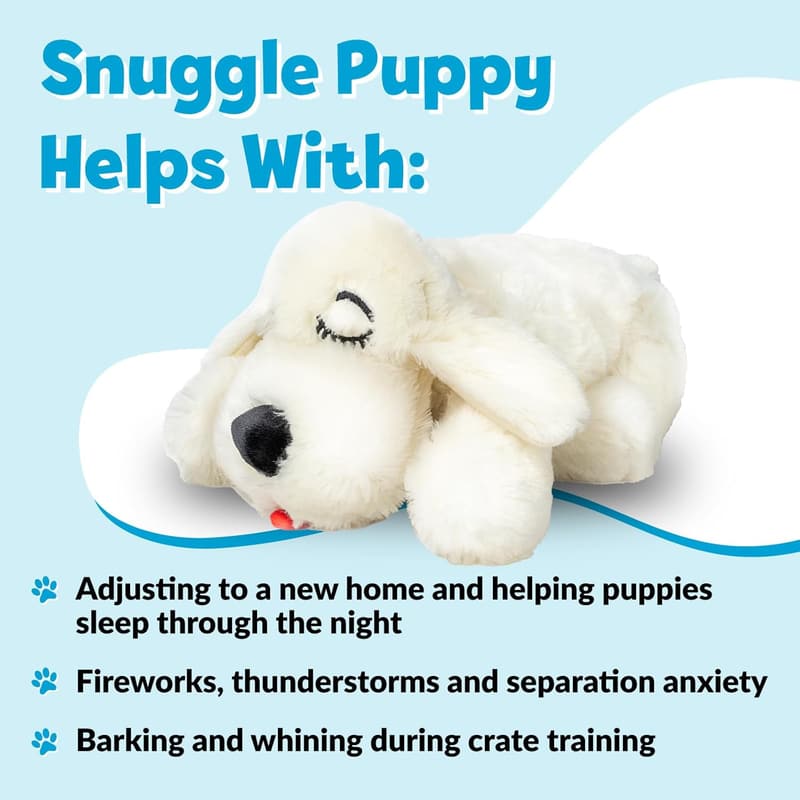 Snuggle Puppy Heartbeat Stuffed Dog Toy for Comfort & Anxiety