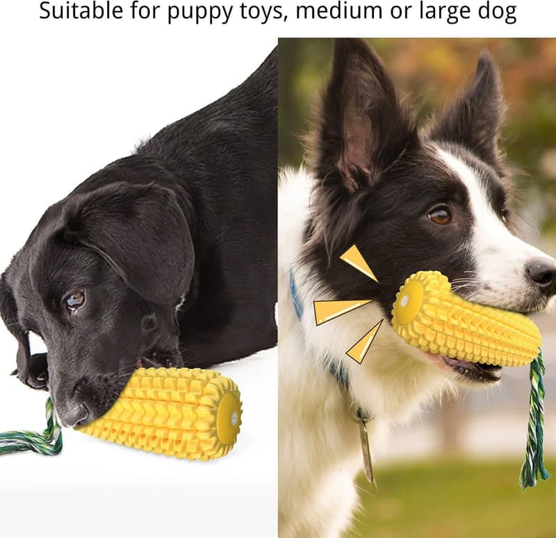 Interactive Squeaky Dog Chew Toys for Aggressive Chewers