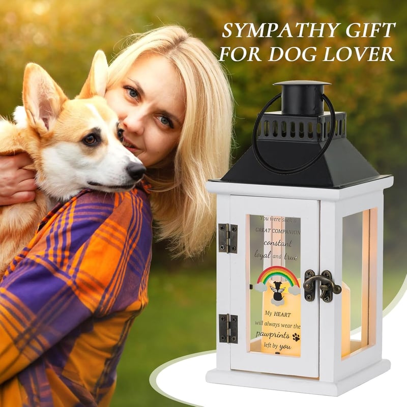 Pet Sympathy Lantern with LED Candle & Remote Control