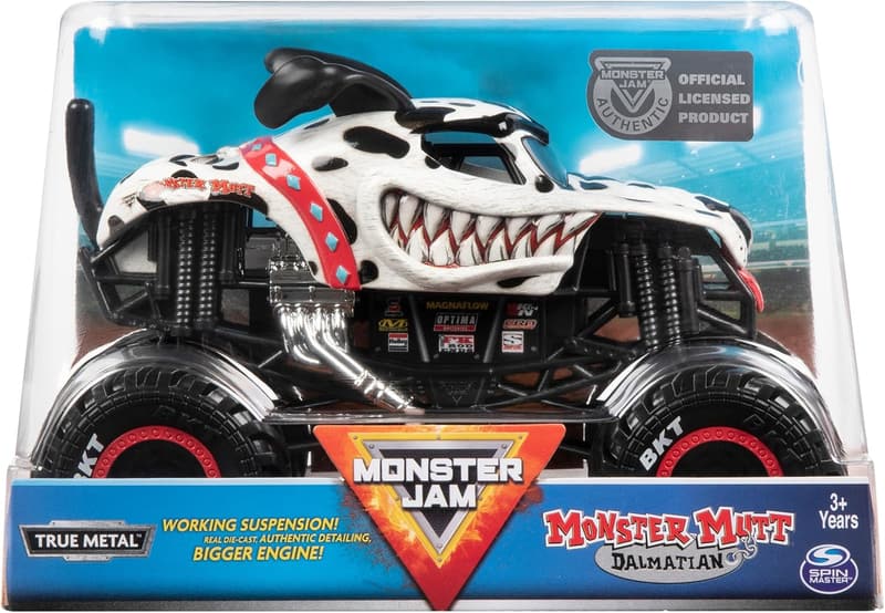 Official 1:24 Scale Monster Mutt Dalmatian Die-Cast Truck