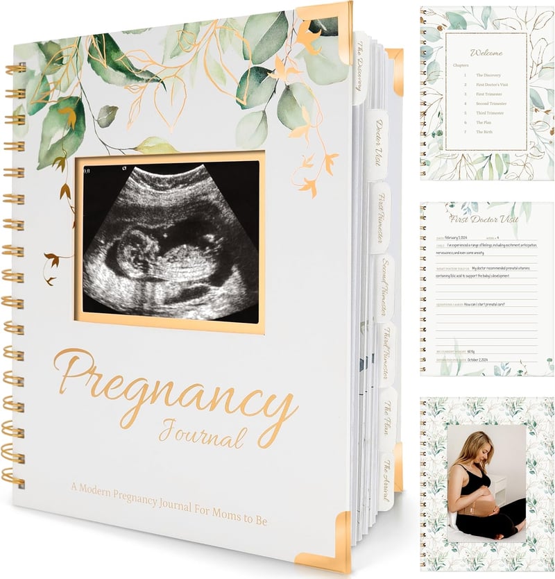First Mother's Day Pregnancy Journal - 90-Page Keepsake Book