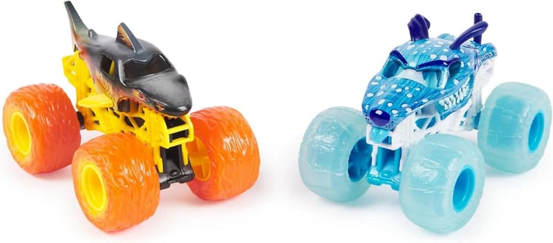 Monster Jam 2024 Fire & Ice 1:64 Diecast Monster Truck Set