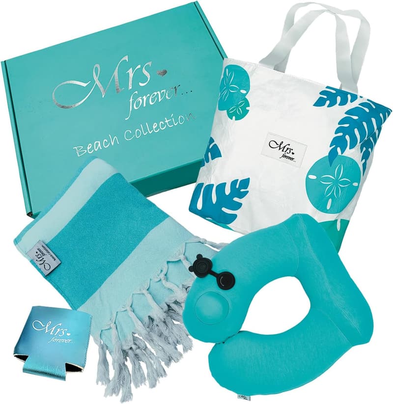 Bridal Shower Beach Gift Set - 4 Mrs. Bride Essentials