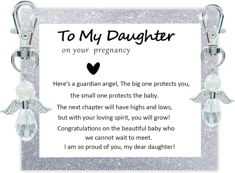 Mama Guardian Angel Card for Pregnant Daughter - Mother's Day Gift