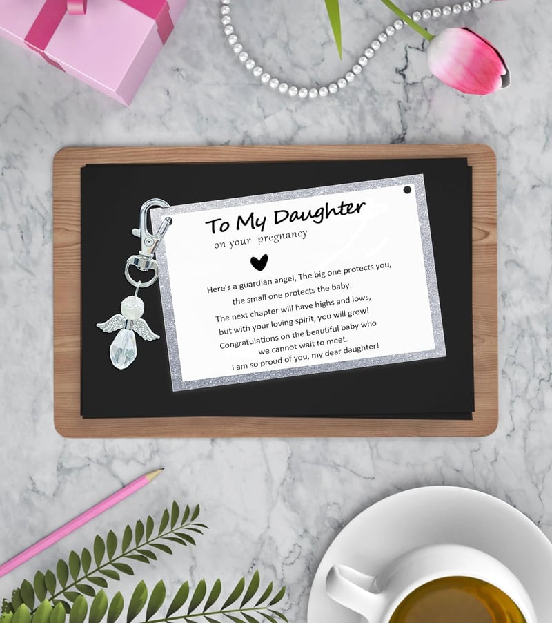 Mama Guardian Angel Card for Pregnant Daughter - Mother's Day Gift