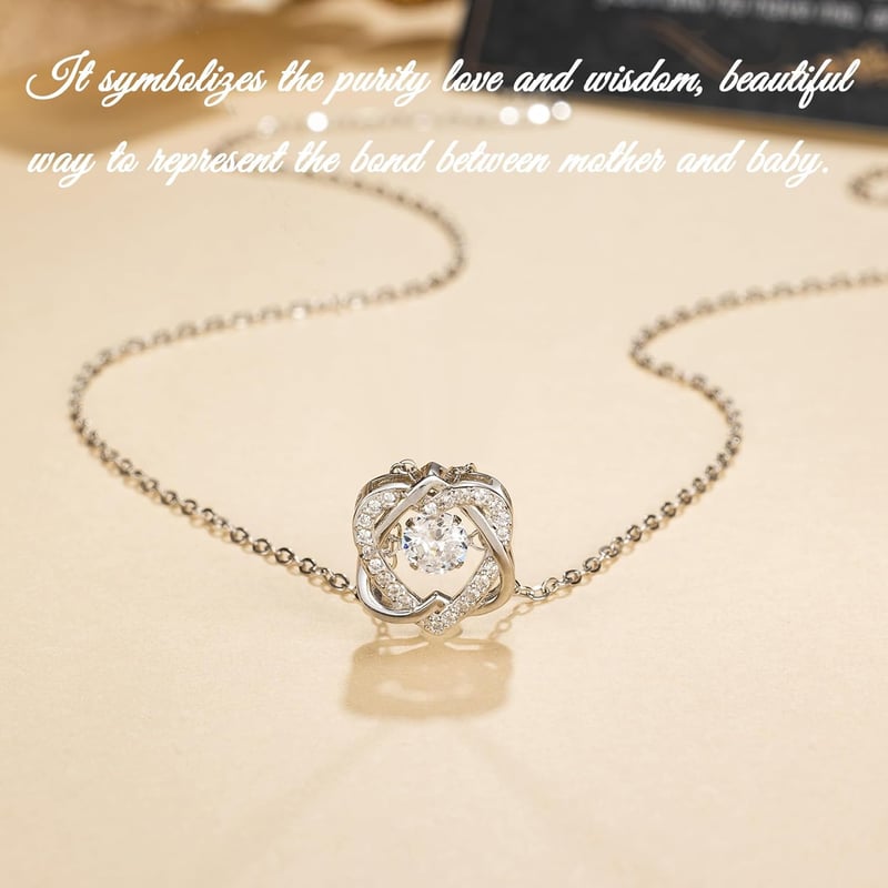New Mom Gift: Sterling Silver Pearl Necklace for Moms-to-Be